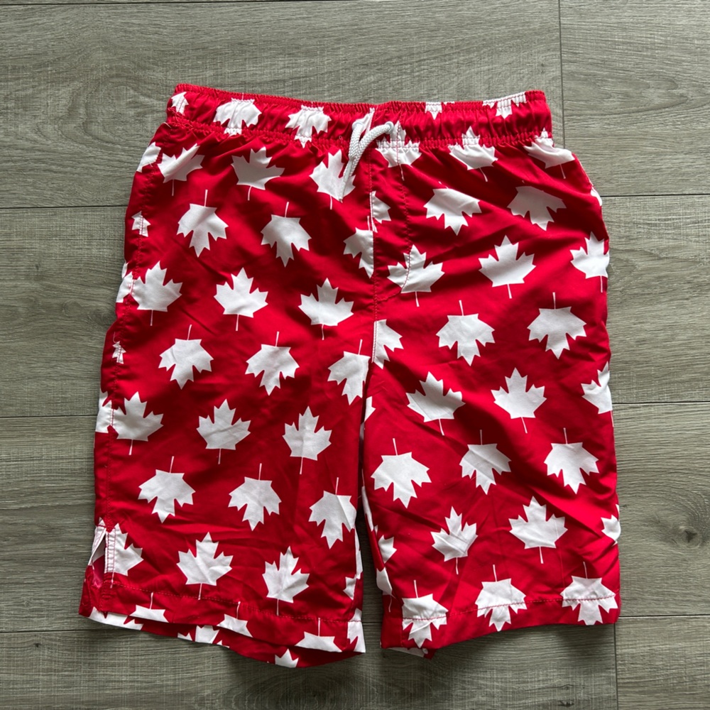 🇨🇦 Place Sport Red Maple Leaf Swim Shorts XXL 16